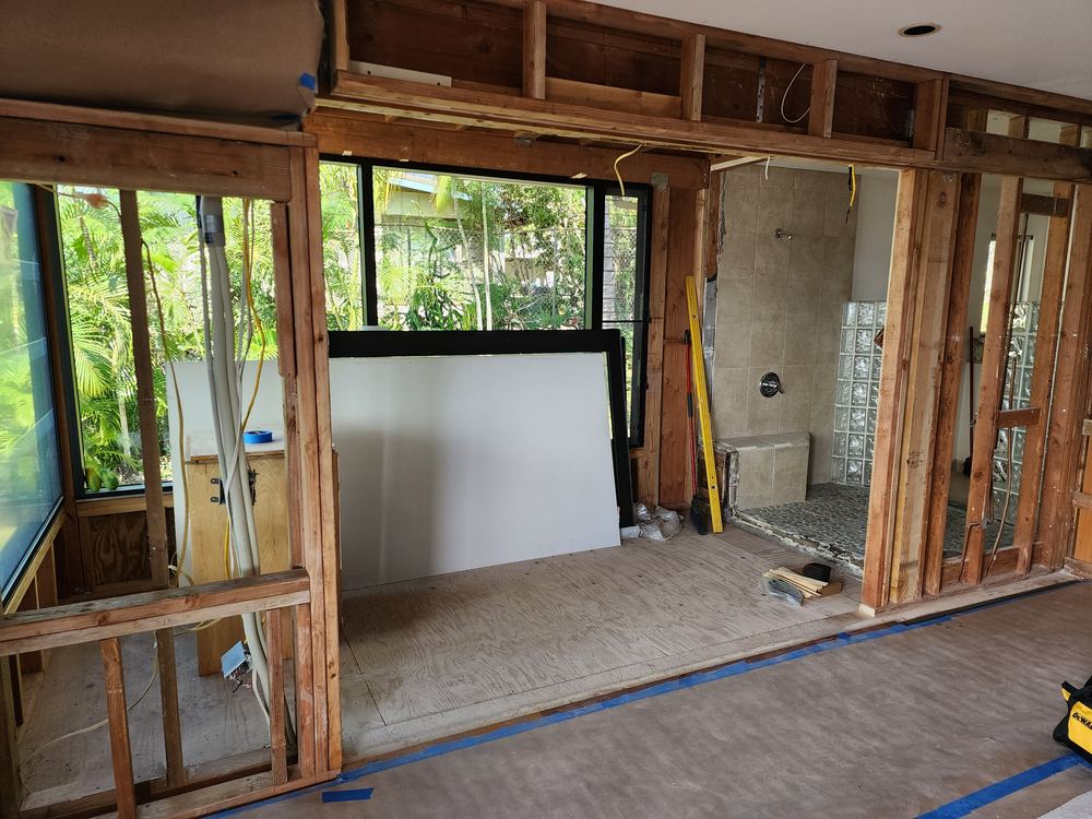Interior remodel framed and ready for drywall